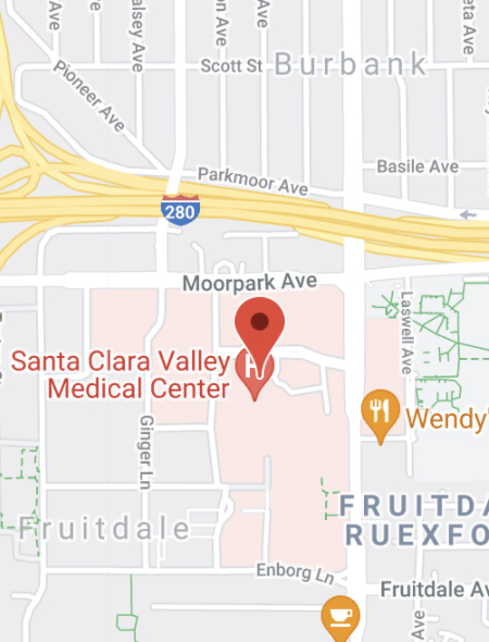 Santa Clara Valley Medical Center Google Map