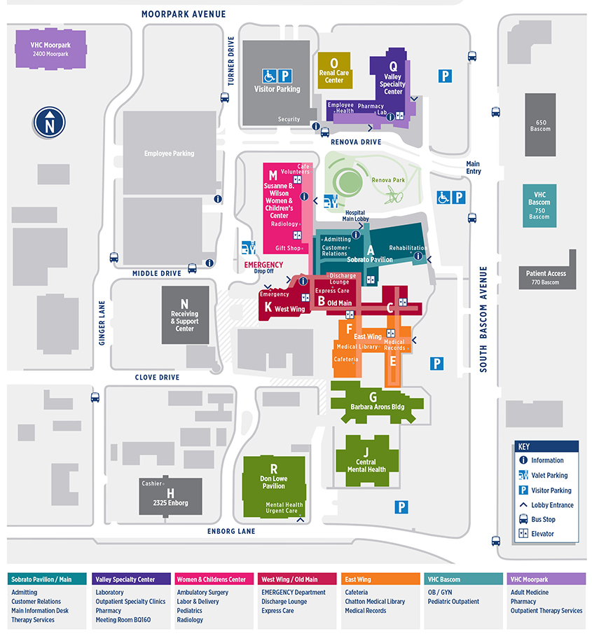 SCVMC Campus Map